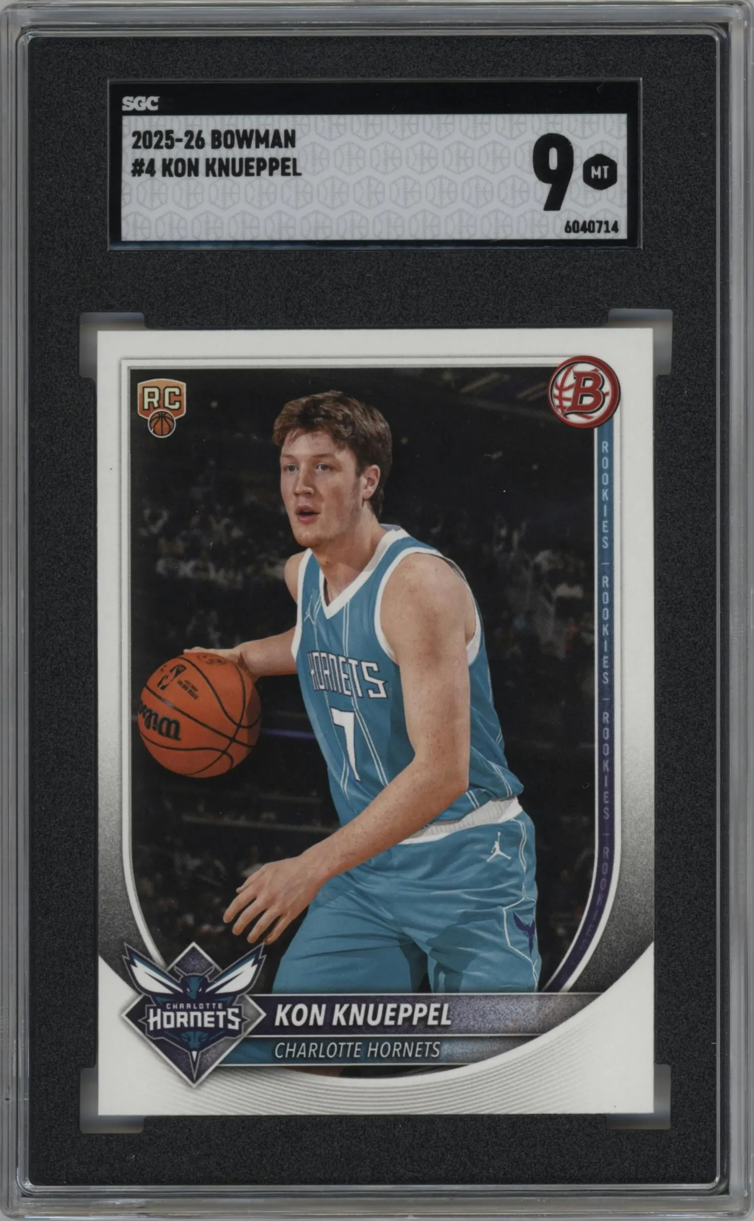 2025 Bowman Kon Knueppel #4 SGC 9