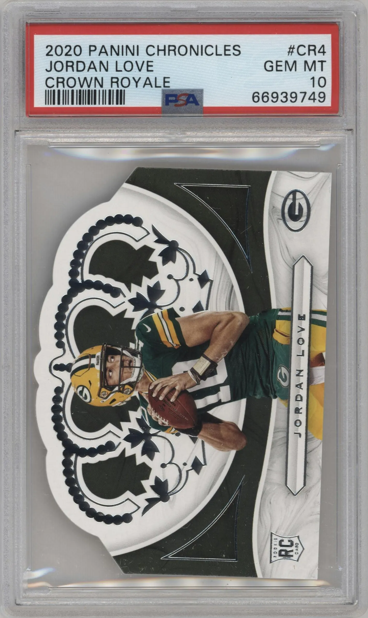 2020 Panini Chronicles Crown Royale Jordan Love #CR-4 PSA 10
