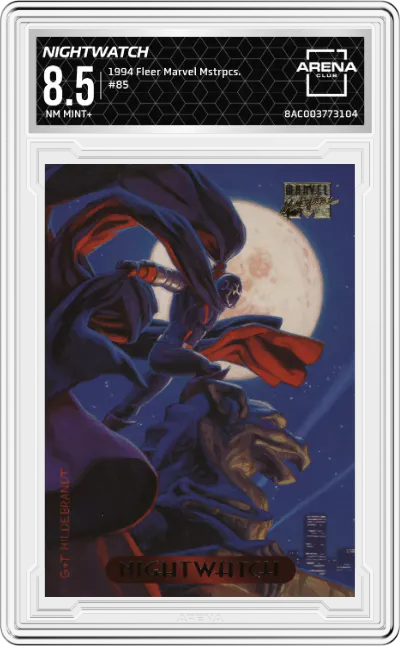 1994 Fleer Marvel Masterpieces Nightwatch ARENA CLUB 8.5