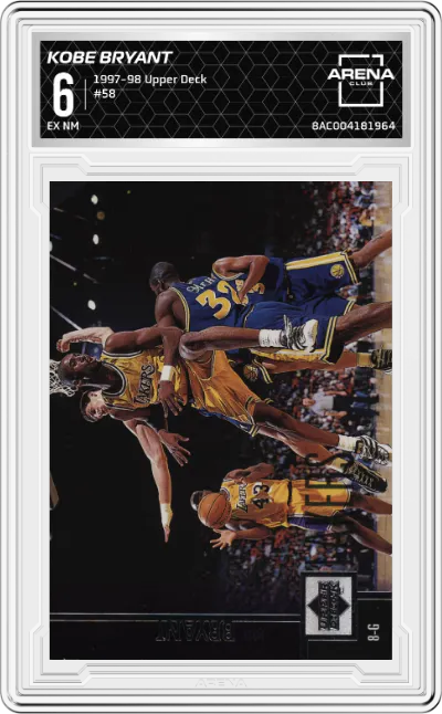 1997 Upper Deck Kobe Bryant #58 ARENA CLUB 6