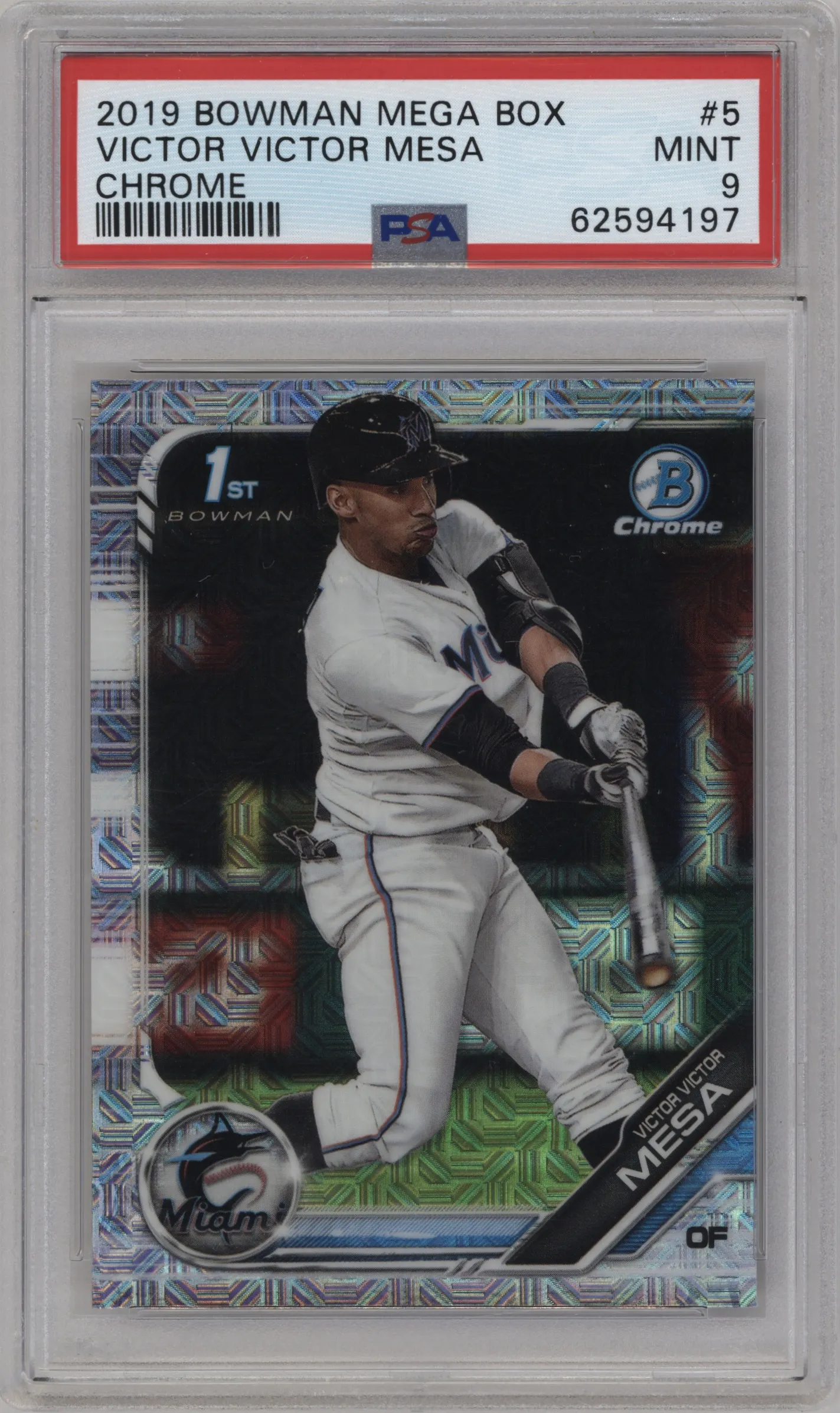 2019 Bowman Mega Box Chrome Victor Victor Mesa #BCP-5 PSA 9
