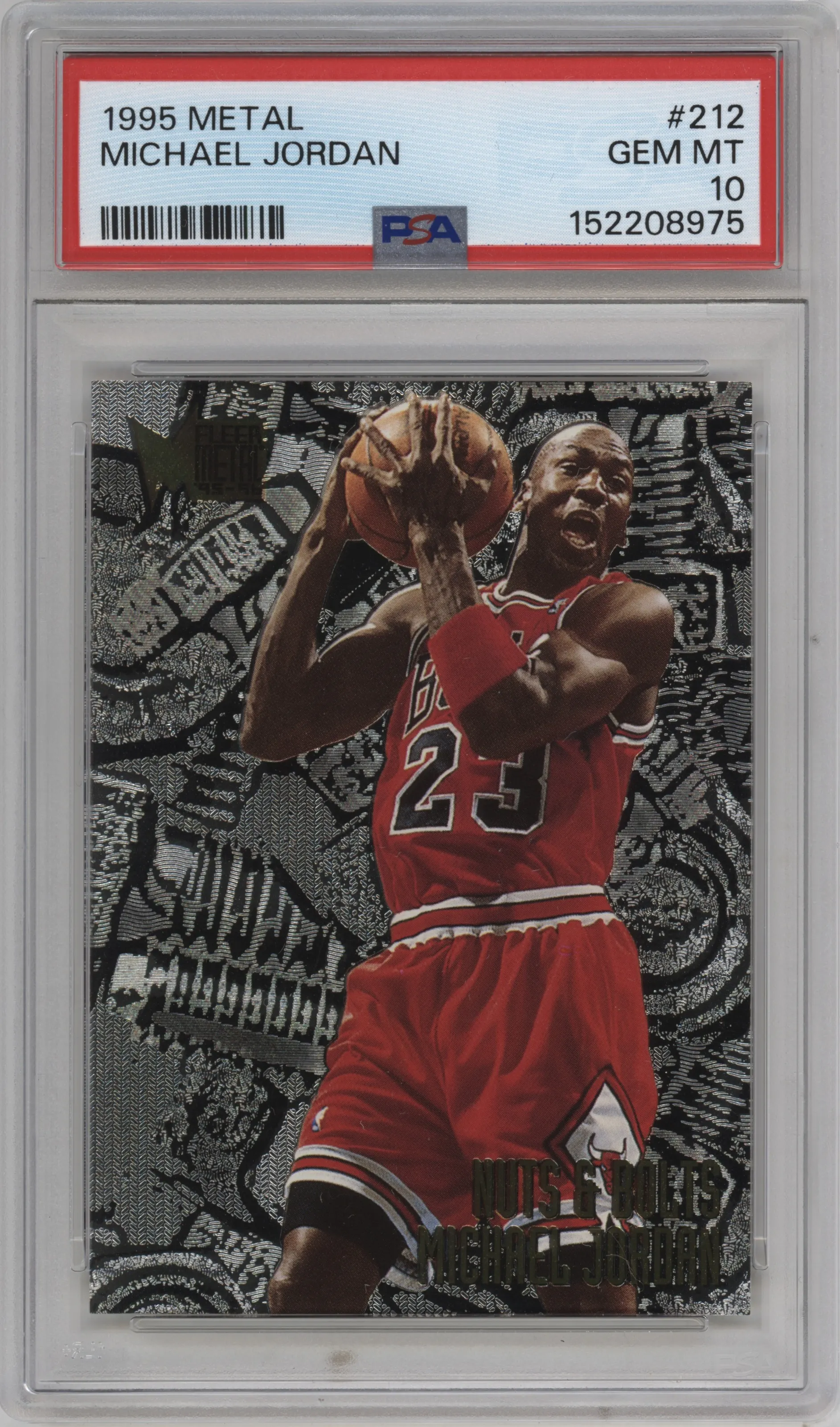 1995 Fleer Metal Michael Jordan #212 PSA 10