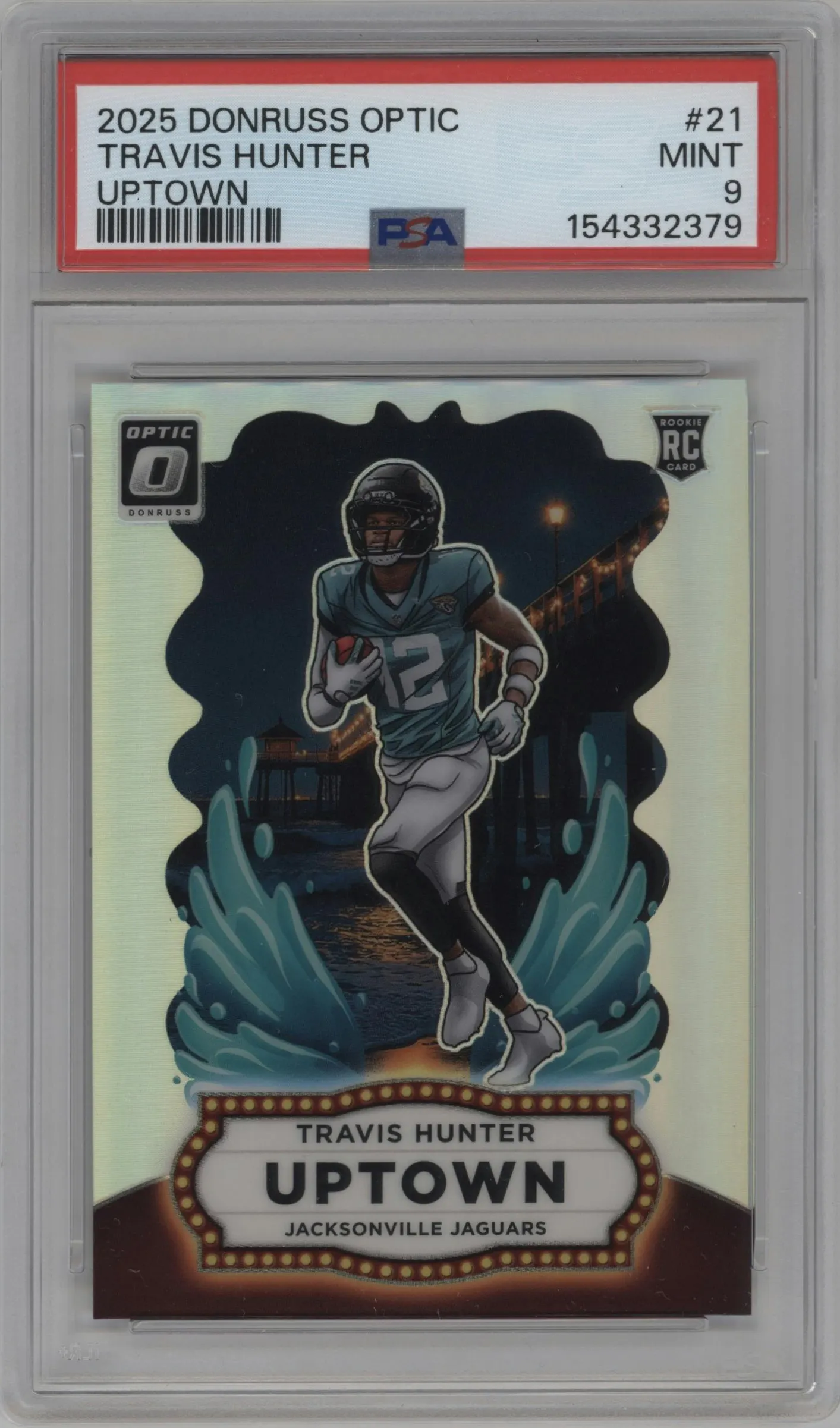2025 Donruss Optic Uptown Travis Hunter #21 PSA 9