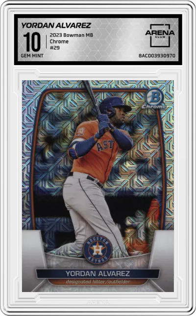 2023 Bowman Mega Box Chrome Yordan Alvarez ARENA CLUB 10
