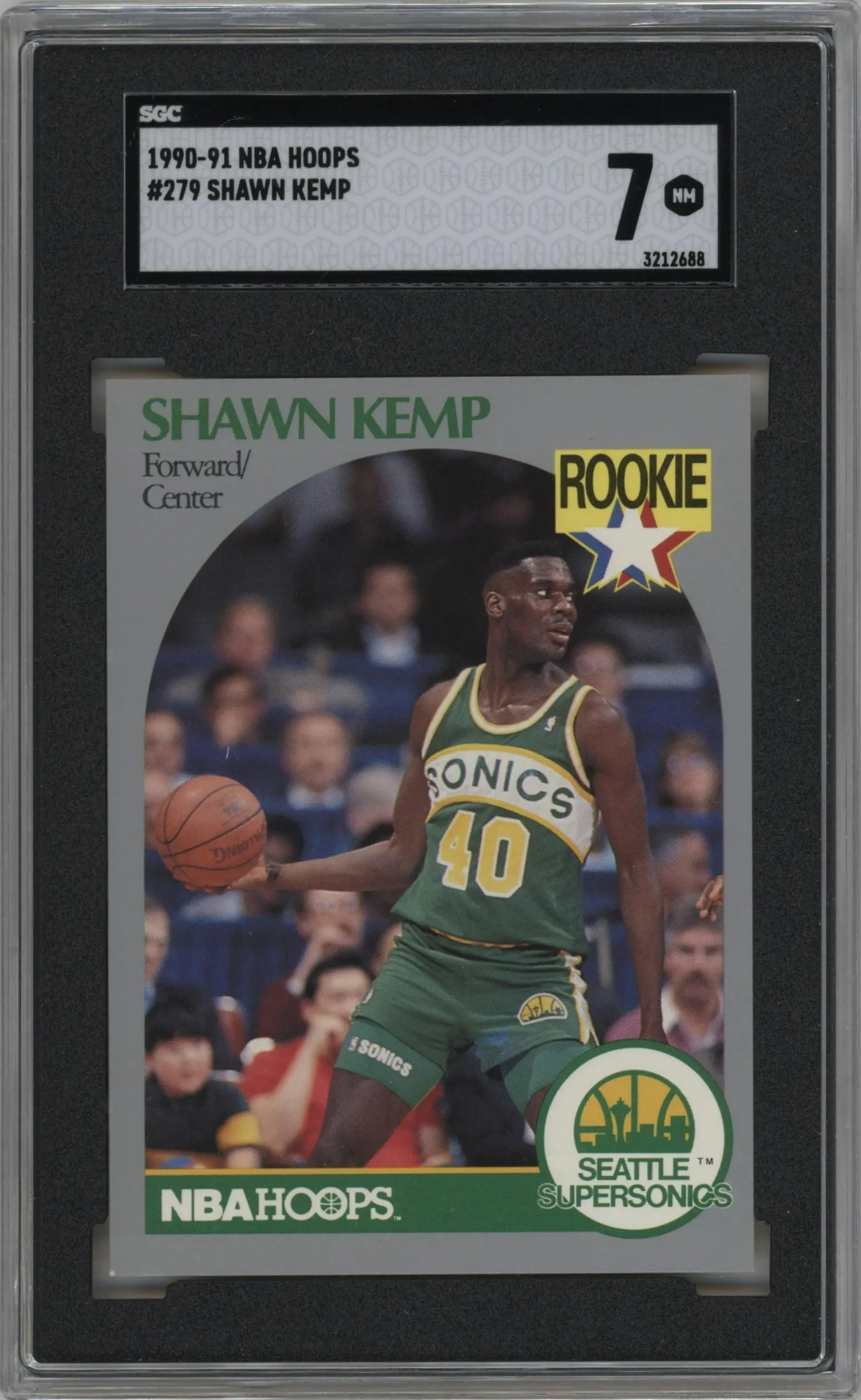 1990 NBA Hoops Shawn Kemp #279 SGC 7
