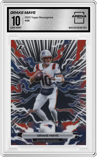 2025 Topps Resurgence Drake Maye #66 ARENA CLUB 10