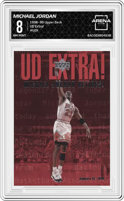 1998 Upper Deck UD Extra! Michael Jordan #UDX ARENA CLUB 8