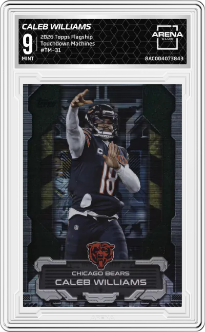 2026 Topps Flagship Touchdown Machines Caleb Williams #TM-31 ARENA CLUB 9