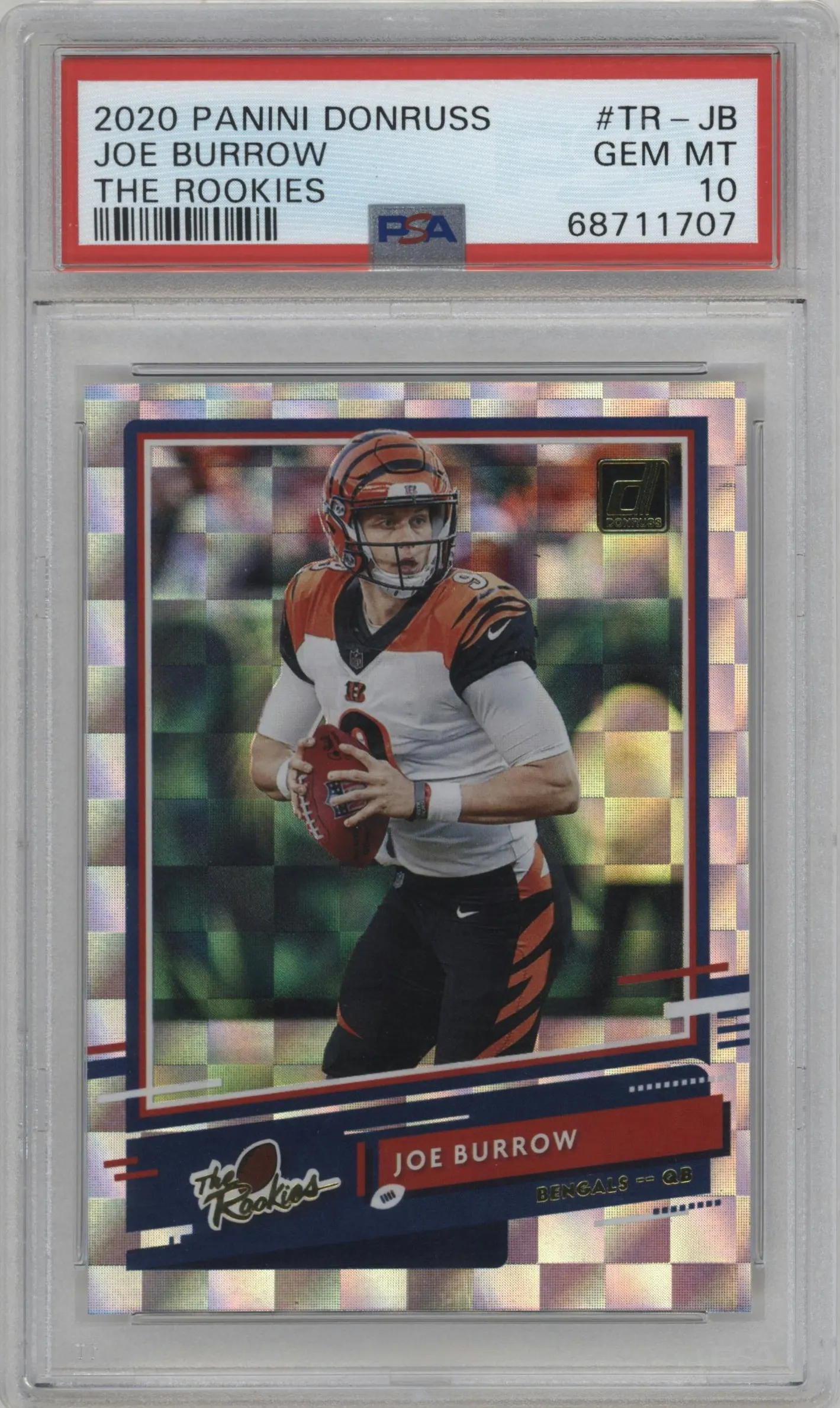 2020 Panini Donruss The Rookies Joe Burrow #TR-JB PSA 10