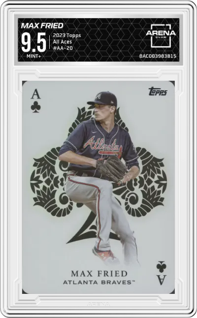 2023 Topps Series 1 All Aces Max Fried #AA-20 ARENA CLUB 9.5
