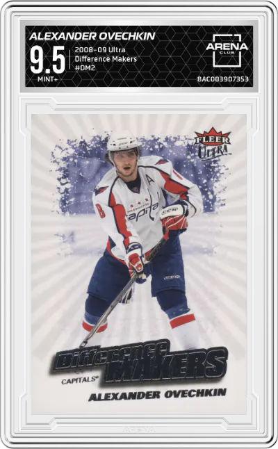 2008 Ultra Difference Makers Alexander Ovechkin ARENA CLUB 9.5