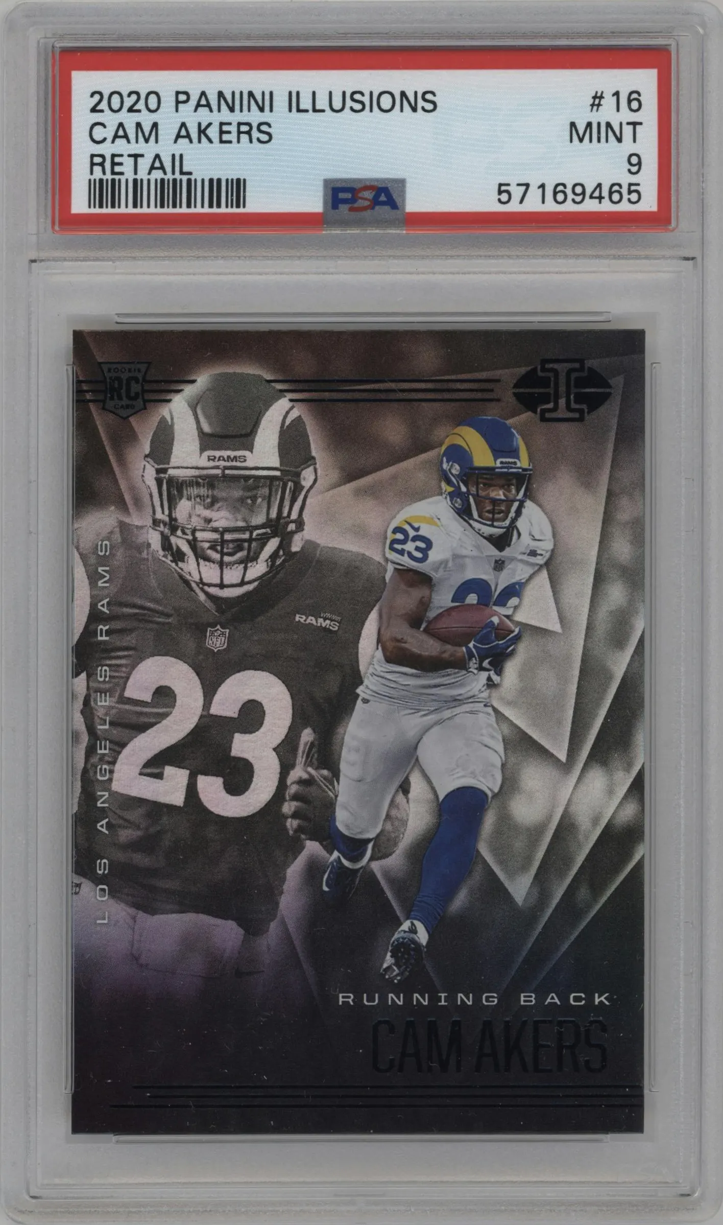 2020 Panini Illusions Cam Akers Retail PSA 9