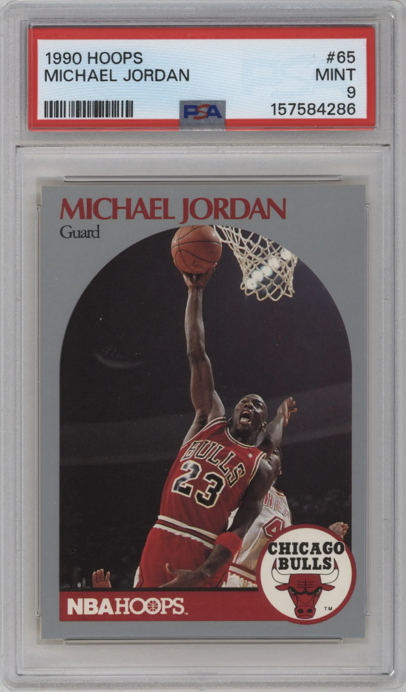 1990 NBA Hoops Michael Jordan PSA 9