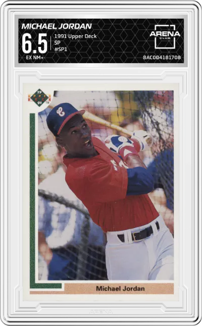 1991 Upper Deck SP Michael Jordan #SP1 ARENA CLUB 6.5