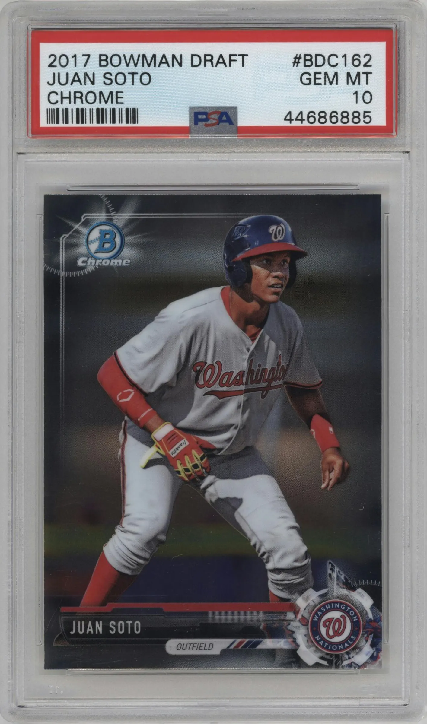 2017 Bowman Draft Chrome Juan Soto #BDC-162 PSA 10