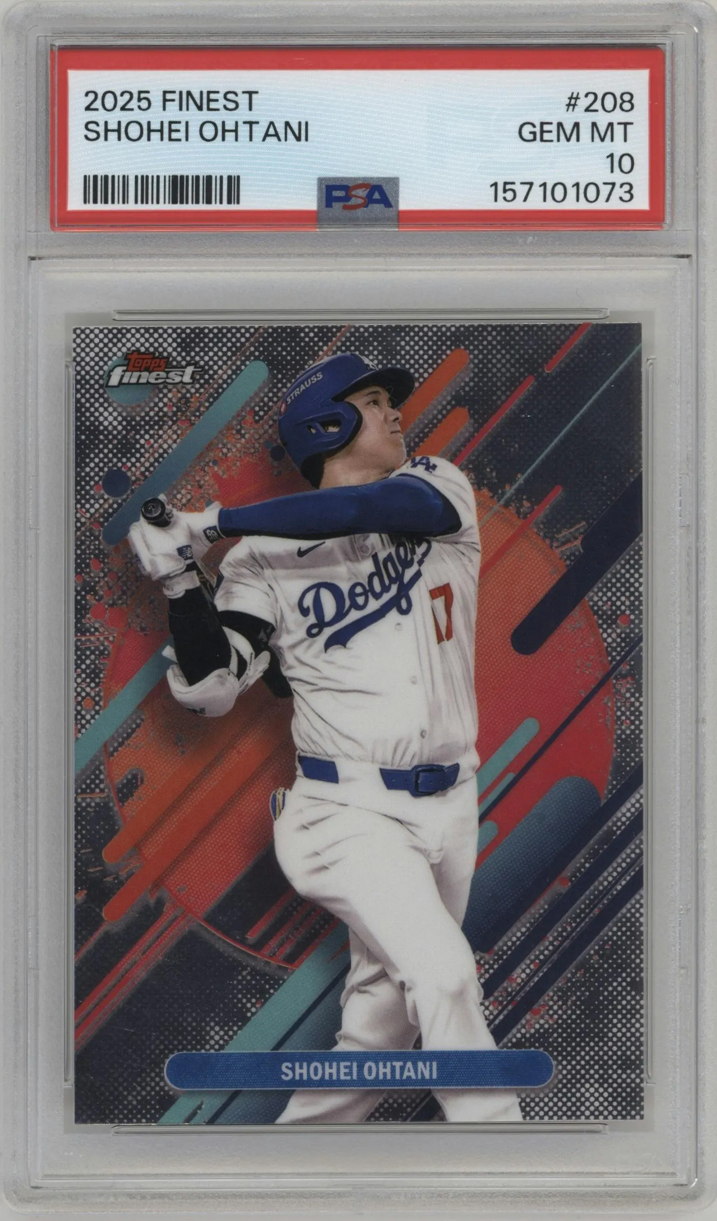 2025 Topps Finest Shohei Ohtani #208 PSA 10