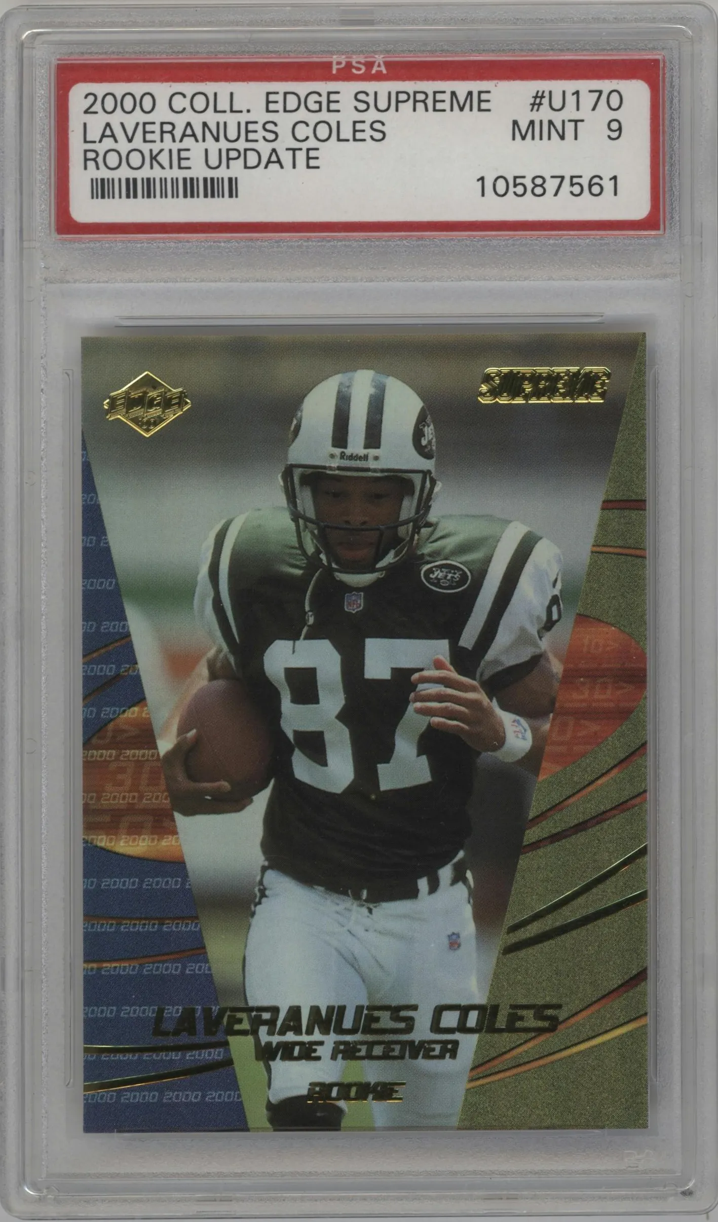 2000 Collector's Edge Supreme Update Laveranues Coles #U170 PSA 9