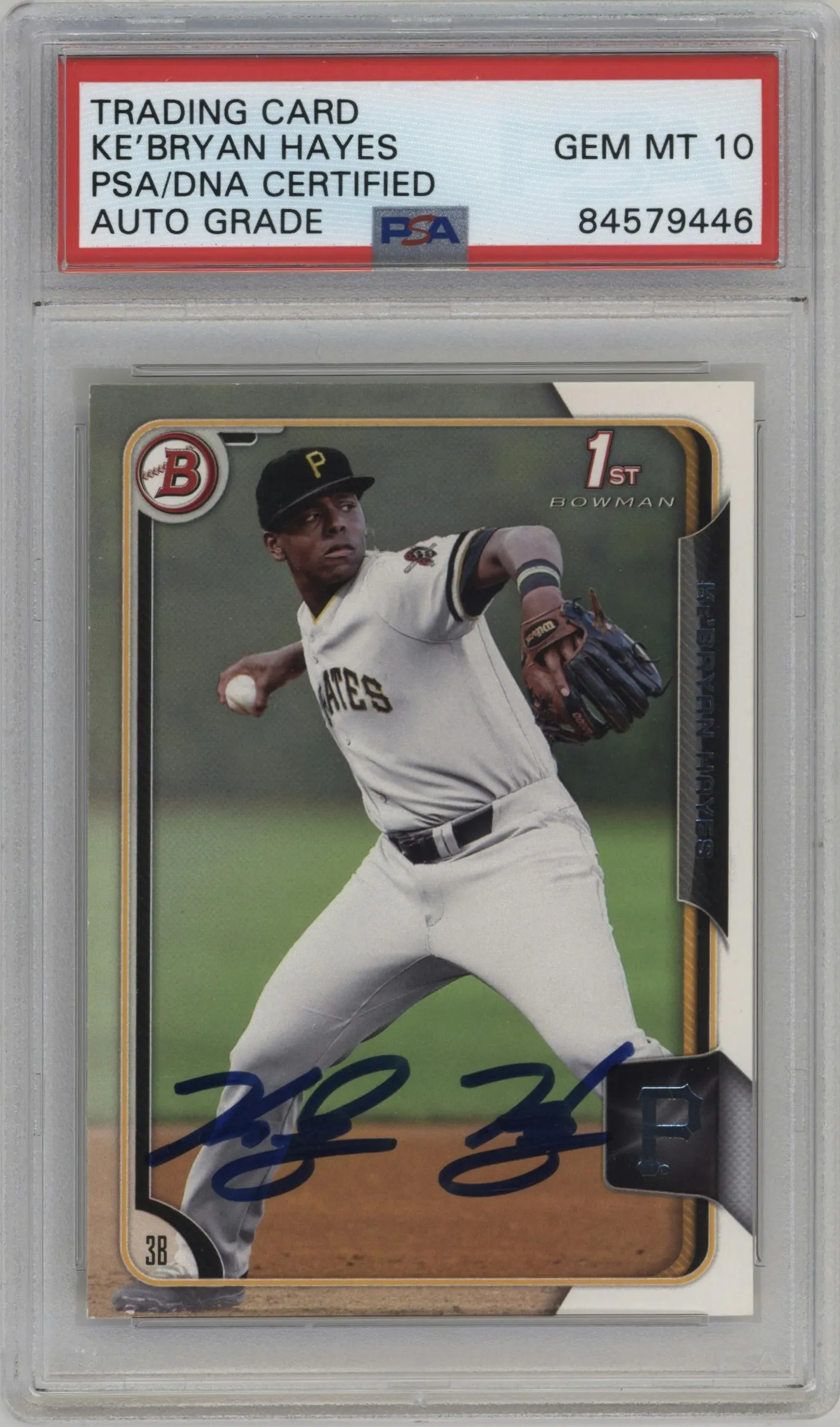 2015 Bowman Draft Ke'Bryan Hayes PSA AUTHENTIC #137 PSA