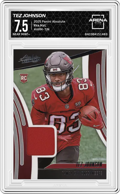 2025 Panini Absolute Rke.Mat. Tez Johnson #ARM-TJN ARENA CLUB 7.5