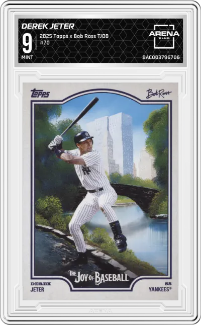 2025 Topps x Bob Ross: The Joy of Baseball Derek Jeter #70 ARENA CLUB 9