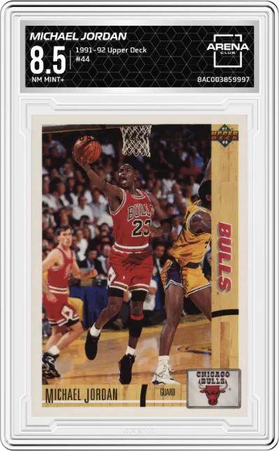 1991 Upper Deck Michael Jordan #44 ARENA CLUB 8.5