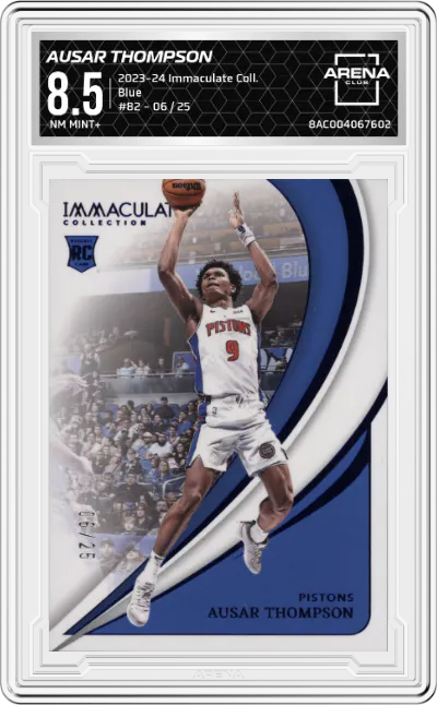 2023 Panini Immaculate Collection Ausar Thompson Blue #82 ARENA CLUB 8.5