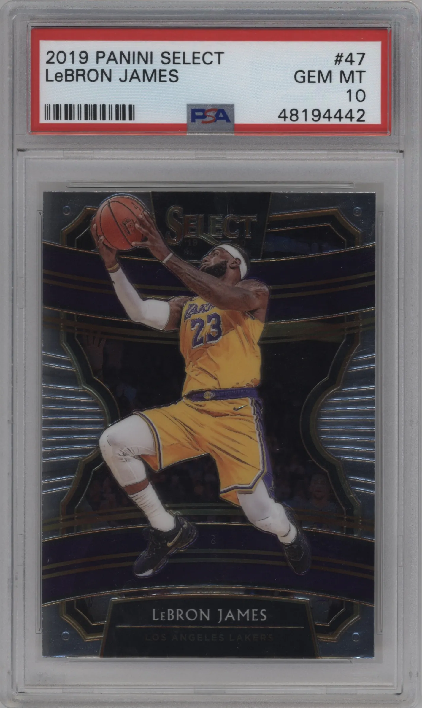 2019 Panini Select LeBron James PSA 10