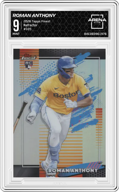 2026 Topps Finest Roman Anthony Refractor #105 ARENA CLUB 9