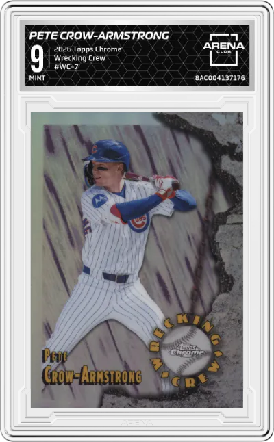 2026 Topps Chrome Wrecking Crew Pete Crow-Armstrong #WC-7 ARENA CLUB 9