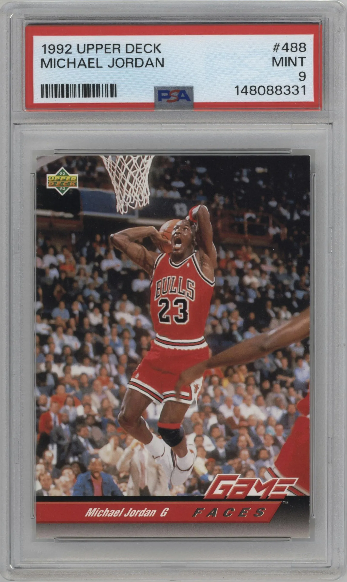 1992 Upper Deck Michael Jordan #488 PSA 9