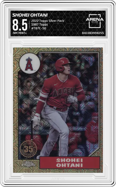 2022 Topps Silver Pack 1987 Topps Shohei Ohtani ARENA CLUB 8.5