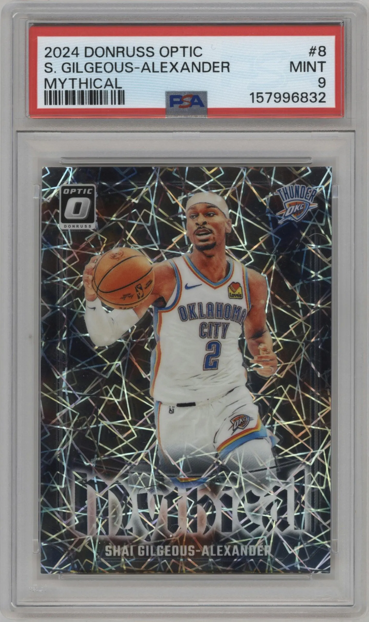 2024 Donruss Optic Mythical Shai Gilgeous-Alexander #8 PSA 9