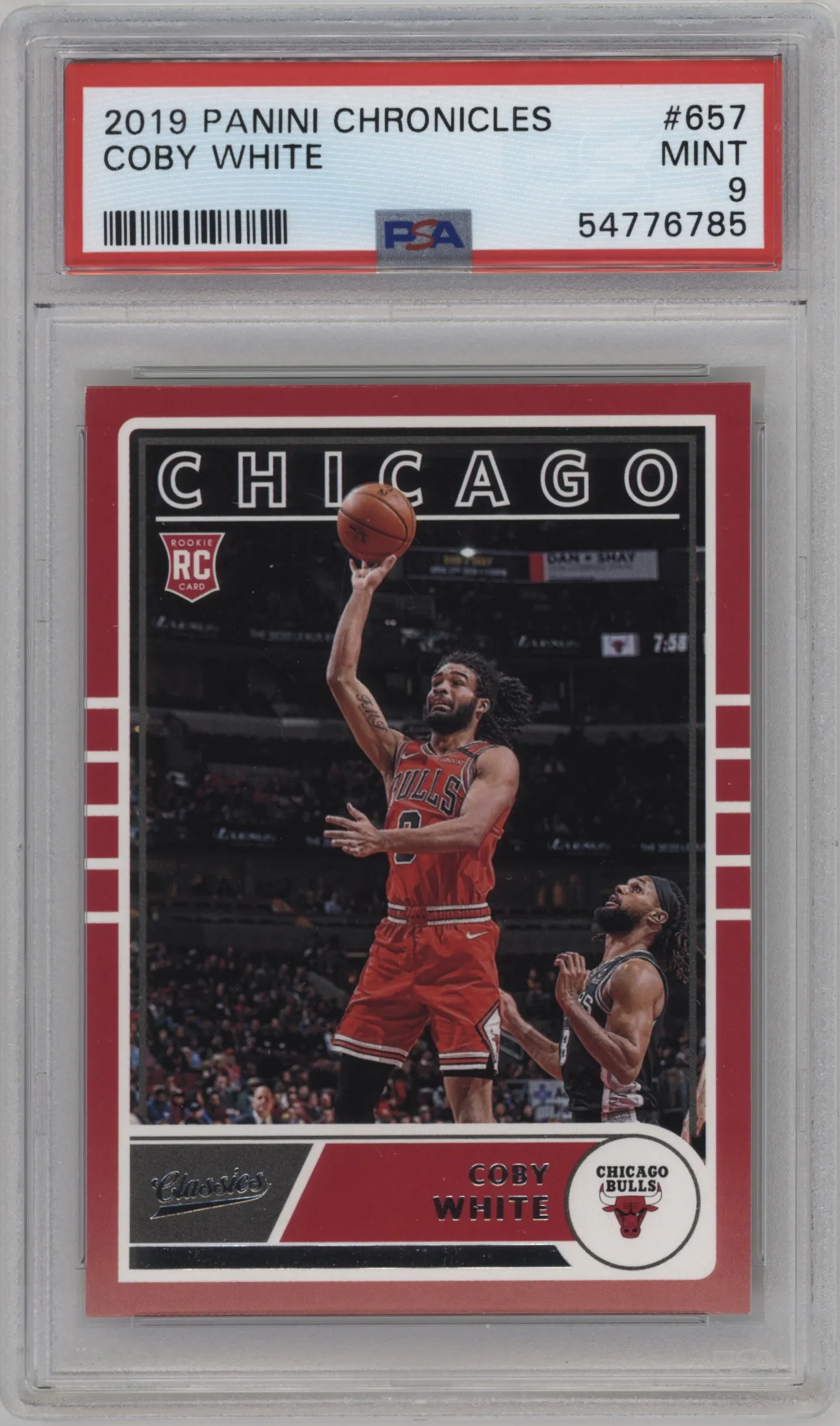 2019 Panini Chronicles Classics Coby White PSA 9