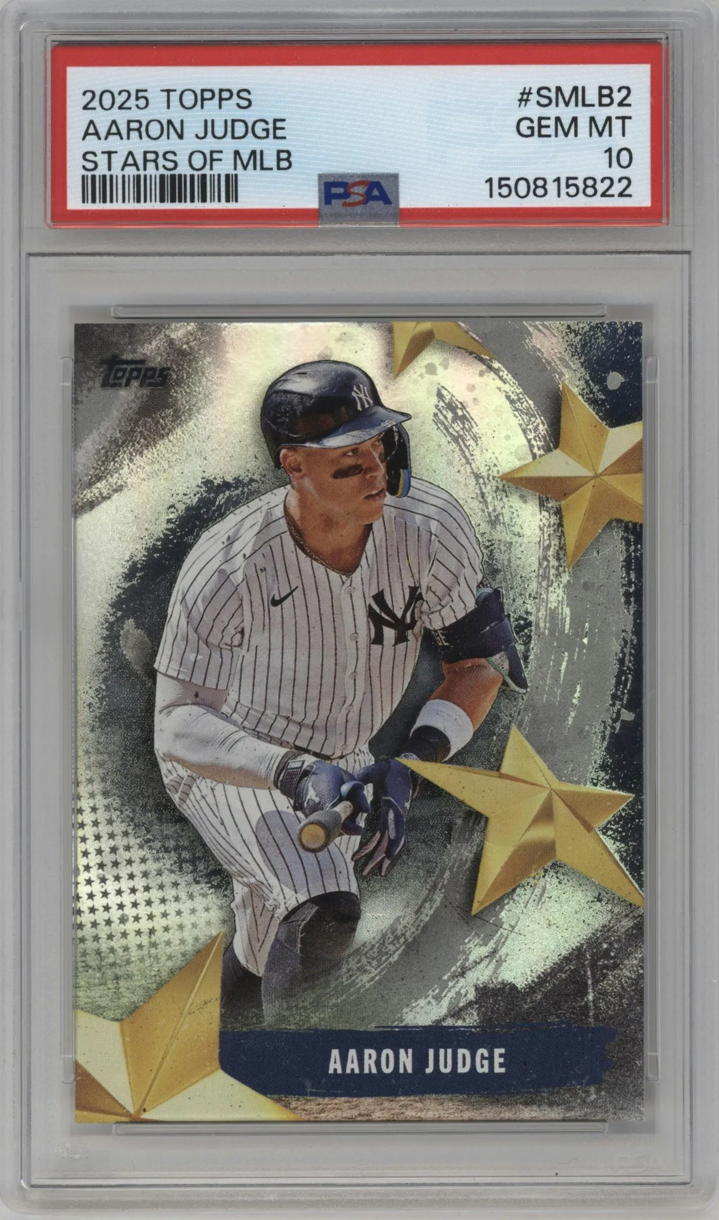 2025 Topps Chrome Stars of MLB Aaron Judge #SMLB-2 PSA 10