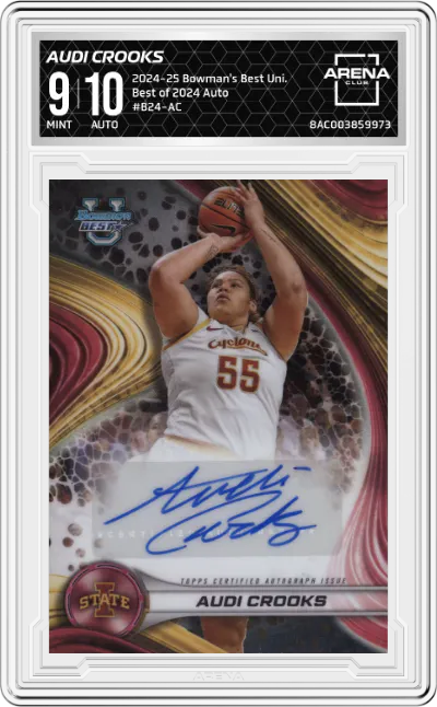 2024 Bowman's Best University Best of 2024 Auto Audi Crooks #B24-AC ARENA CLUB 9