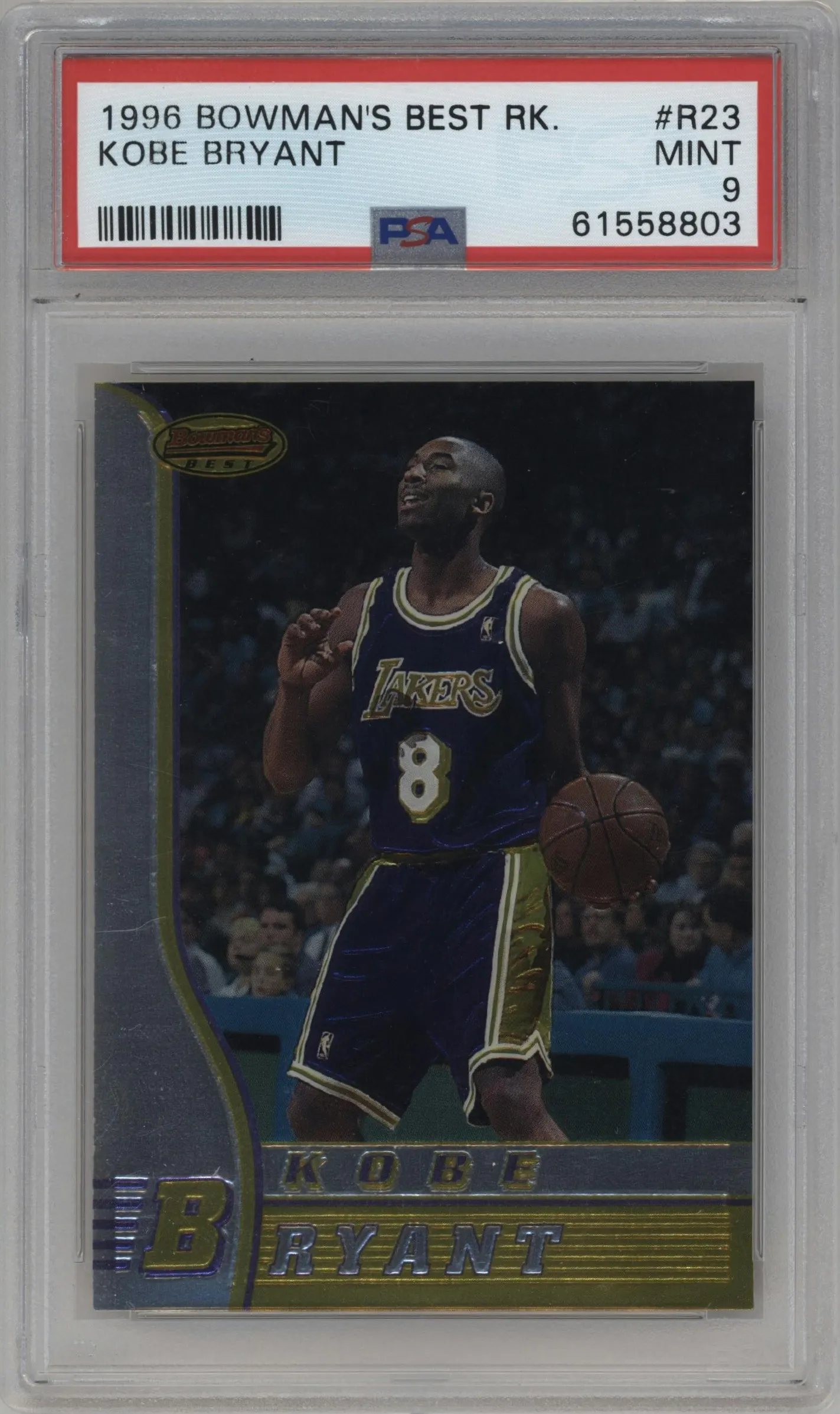 1996 Bowman’s Best Kobe Bryant #R23 PSA 9