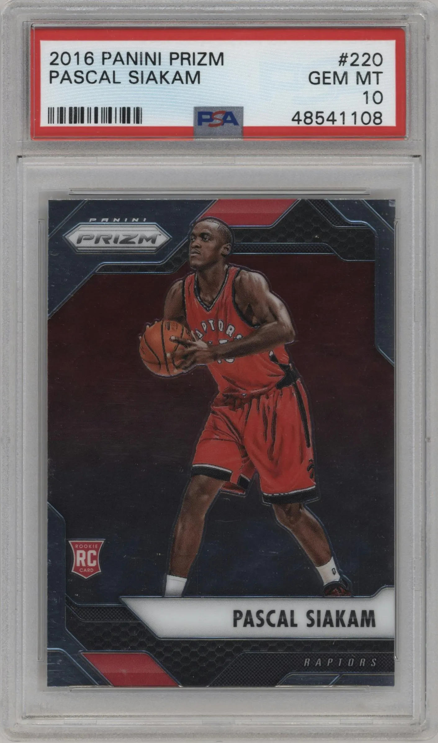 2016 Panini Prizm Pascal Siakam #220 PSA 10
