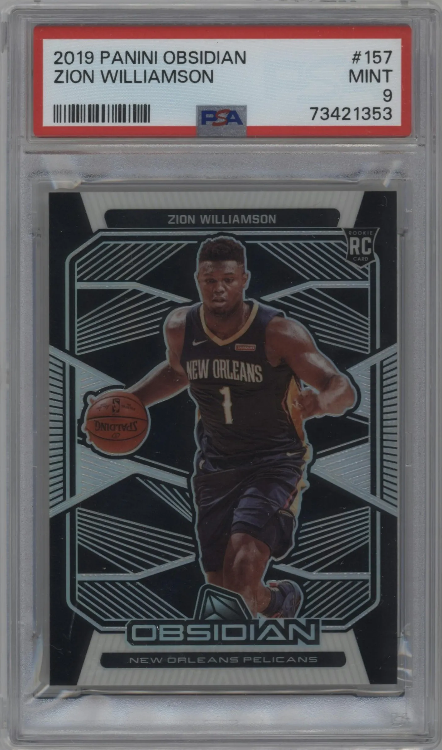 2019 Panini Obsidian Zion Williamson PSA 9