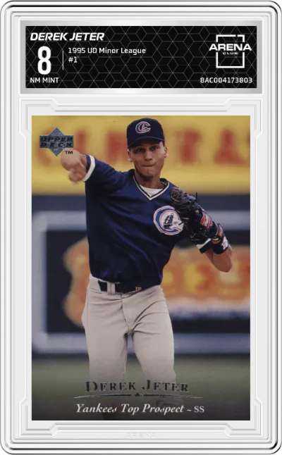 1995 Upper Deck Minor League Derek Jeter #1 ARENA CLUB 8