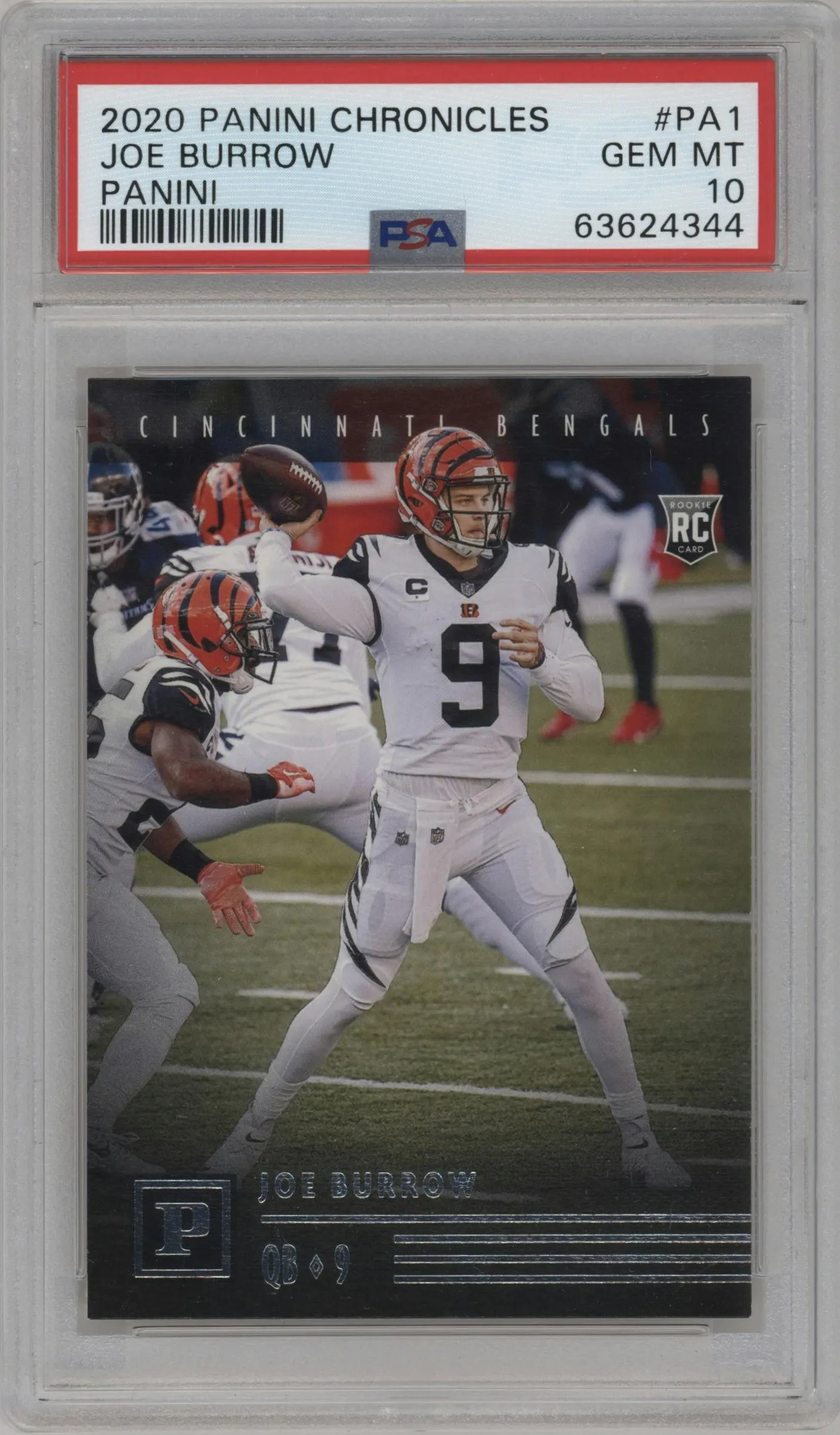 2020 Panini Chronicles Joe Burrow #PA-1 PSA 10