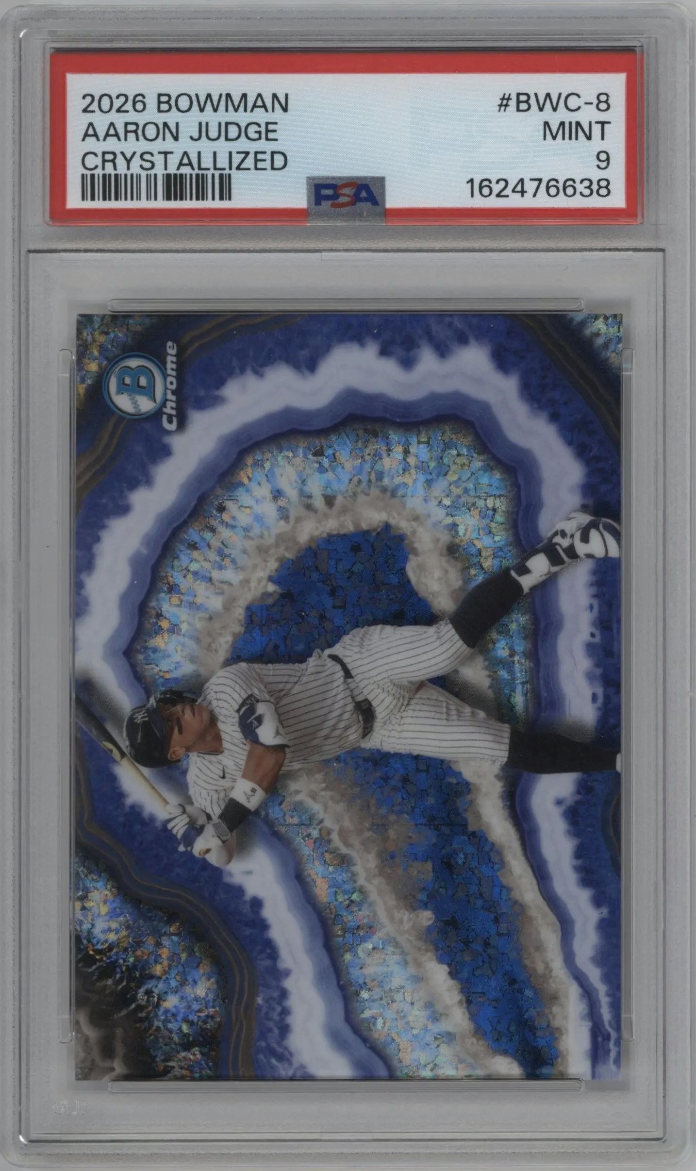 2026 Bowman Crystallized Aaron Judge #BWC-8 PSA 9