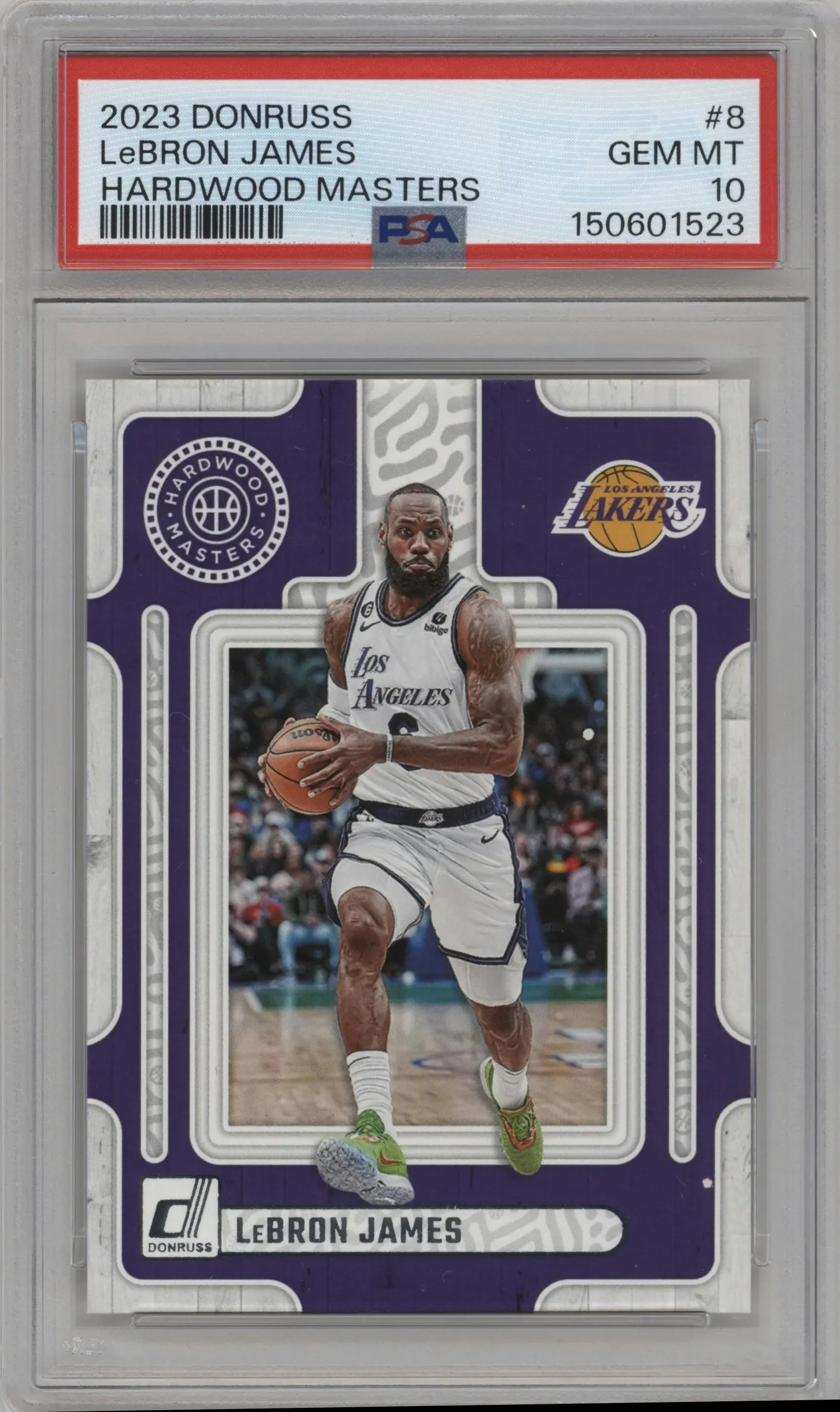 2023 Panini Donruss Hardwood Masters LeBron James #8 PSA 10
