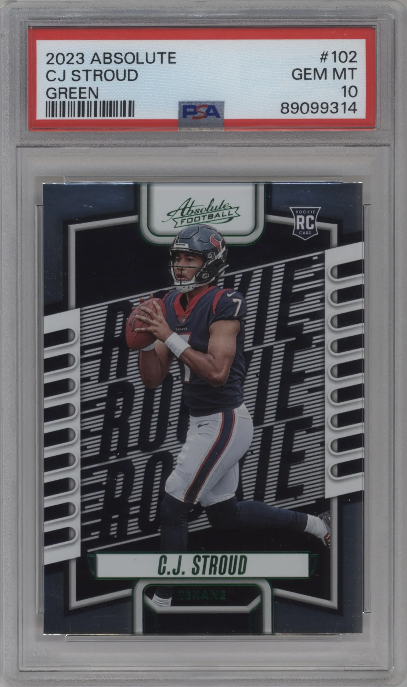 2023 Panini Absolute C.J. Stroud Green PSA 10