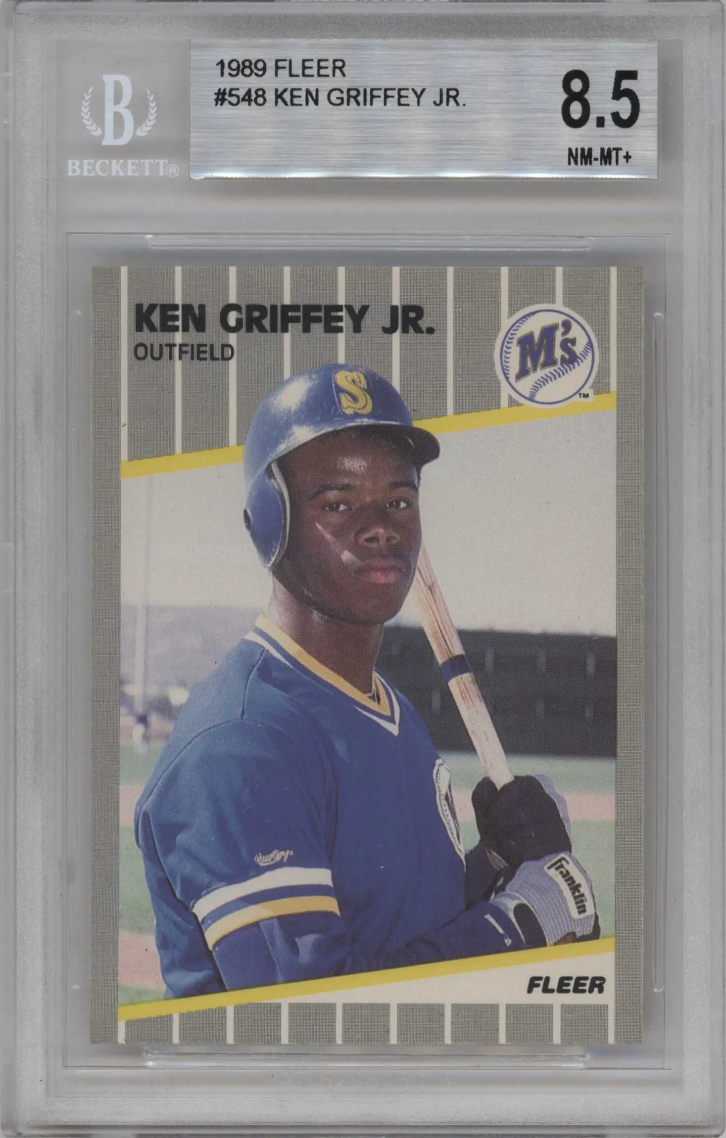 1989 Fleer Ken Griffey Jr. #548 BGS 8.5