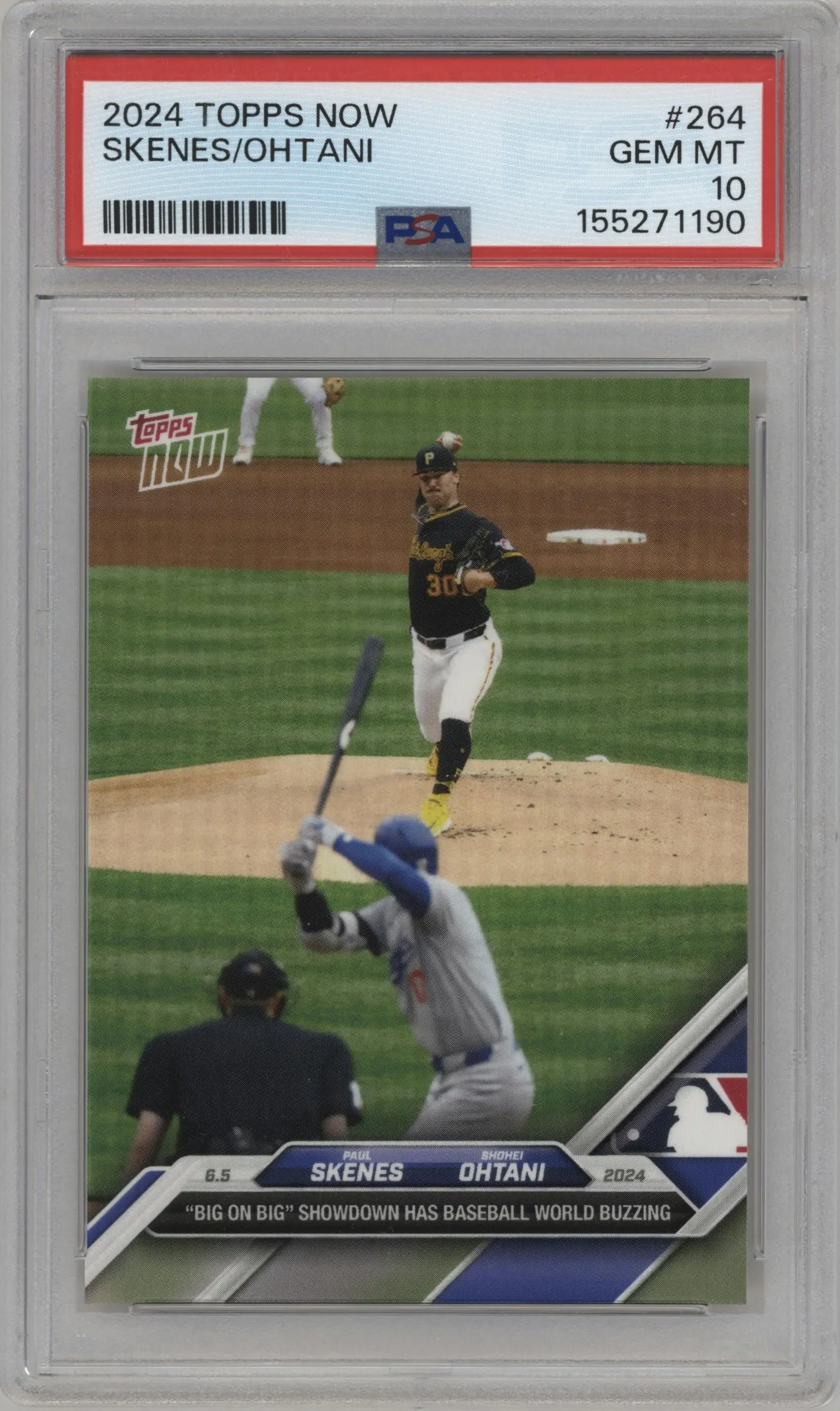 2024 Topps Now Paul Skenes/Shohei Ohtani #264 PSA 10