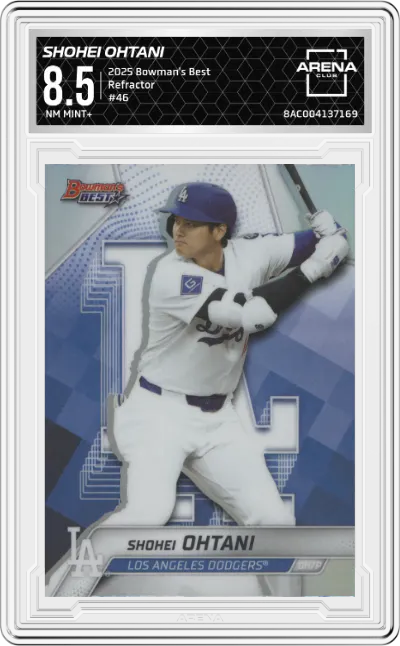 2025 Bowman's Best Shohei Ohtani Refractor #46 ARENA CLUB 8.5