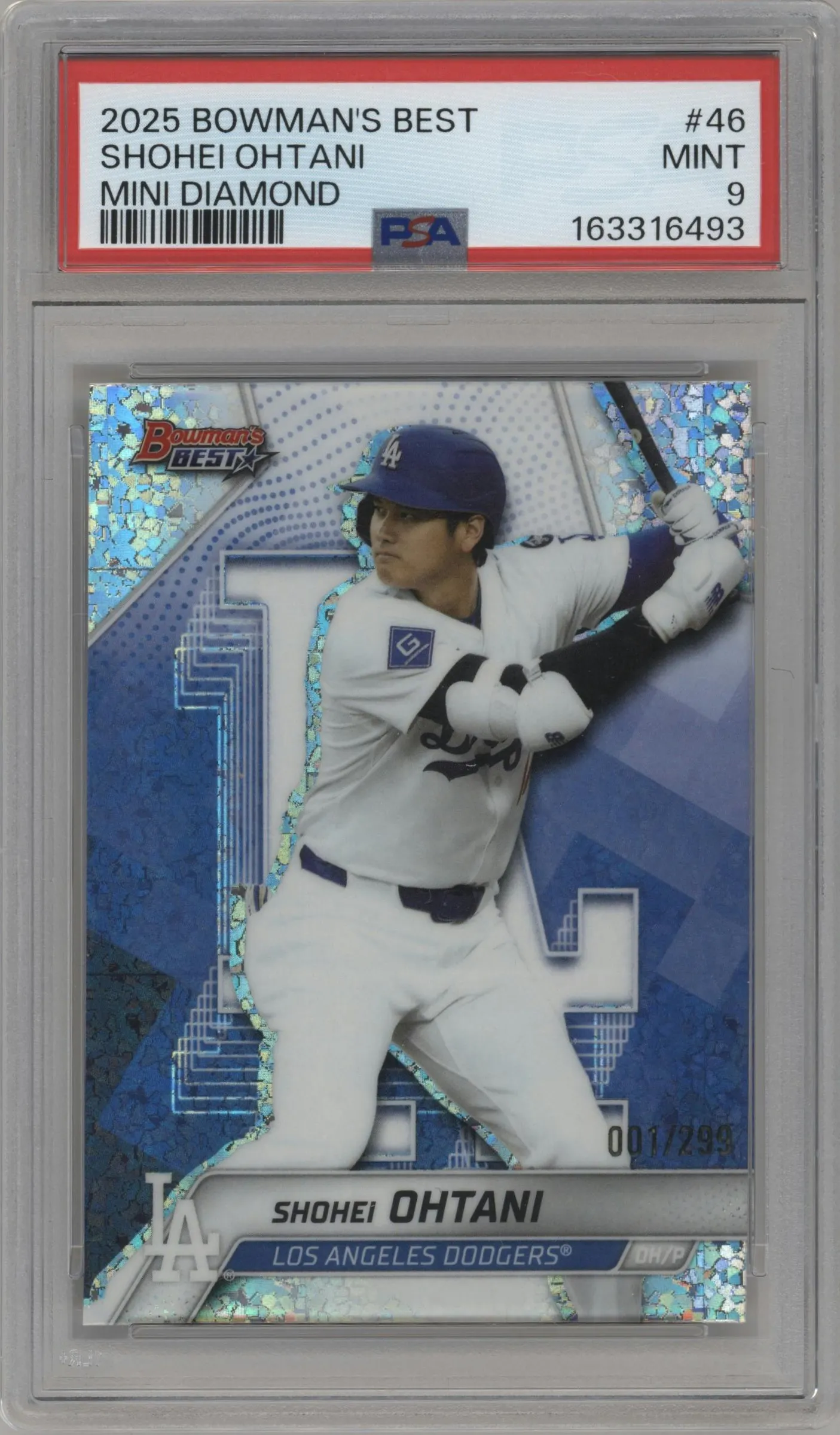 2025 Bowman's Best Shohei Ohtani Mini-Diamond Refractor #46 PSA 9