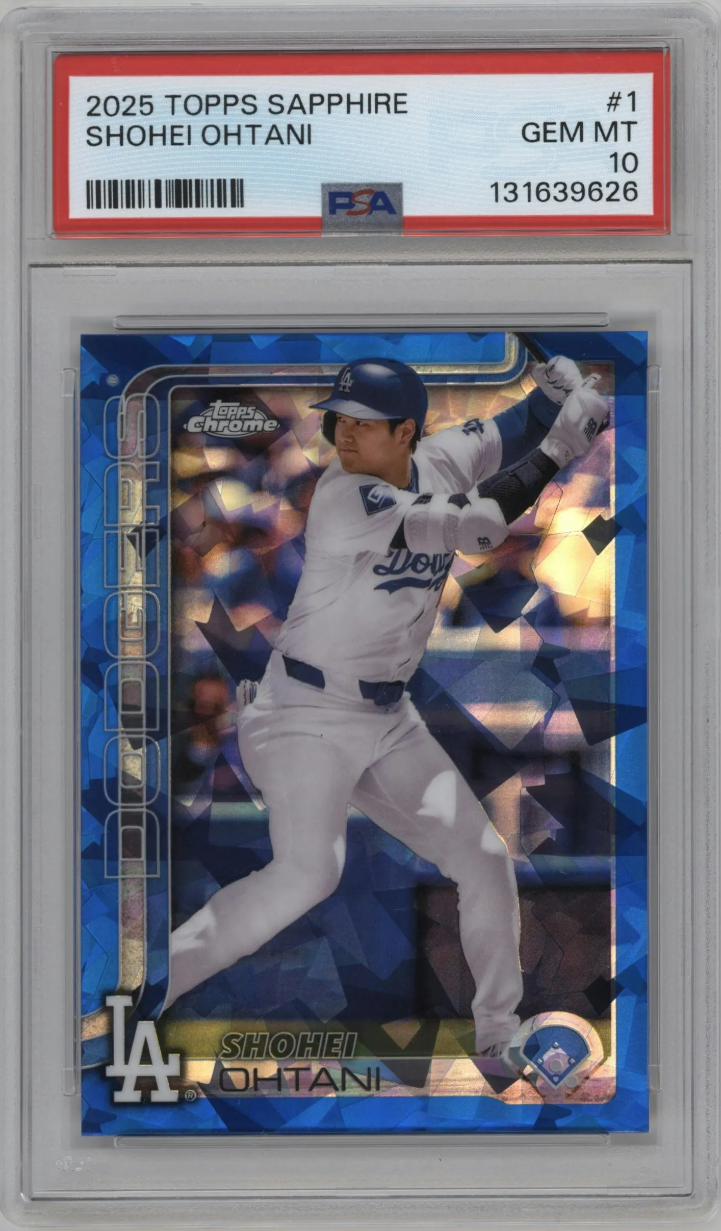 2025 Topps Chrome Sapphire Edition Shohei Ohtani #1 PSA 10
