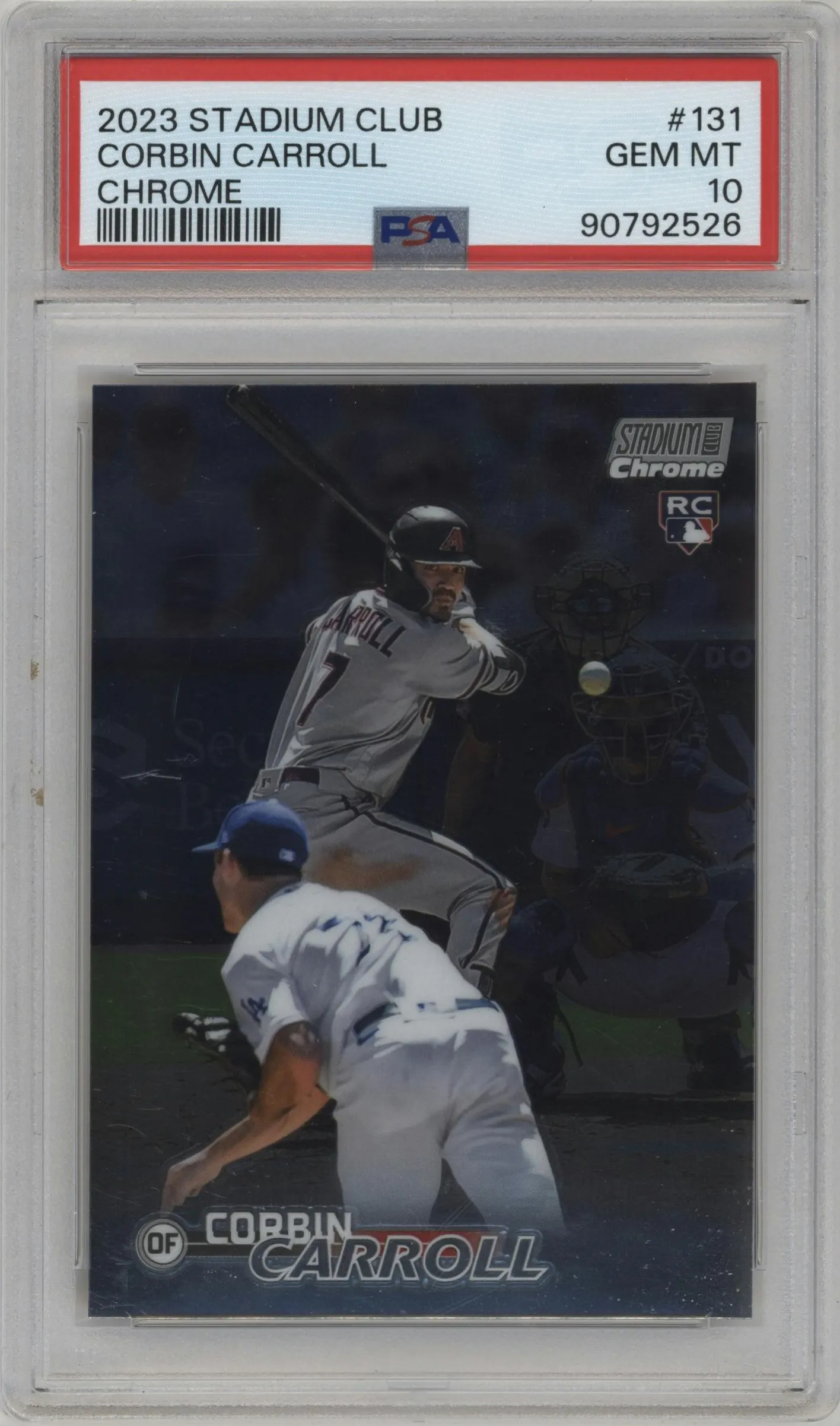 2023 Topps Stadium Club Chrome Corbin Carroll #131 PSA 10
