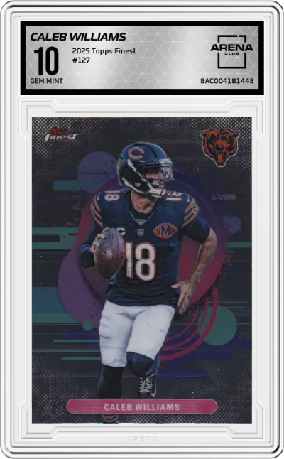 2025 Topps Finest Caleb Williams #127 ARENA CLUB 10
